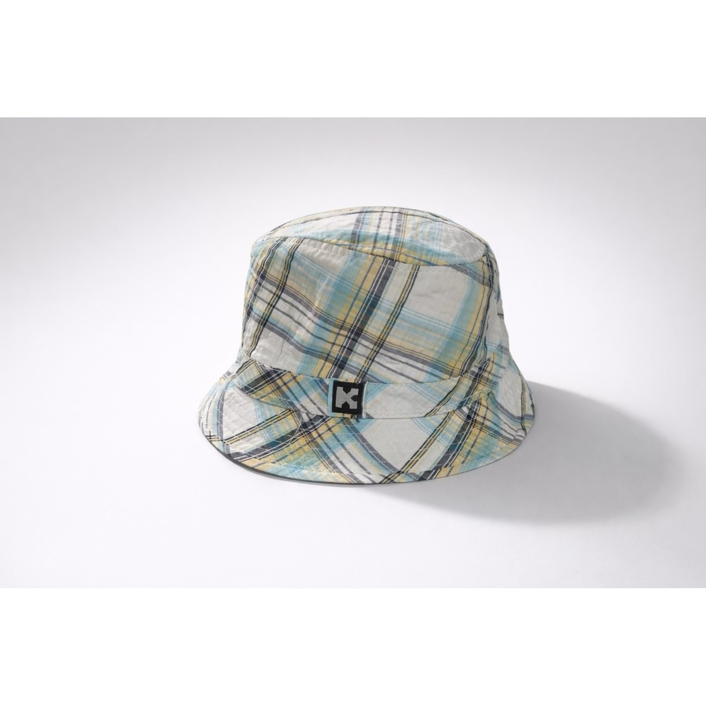 Kenny K 90's Plaid Skater Bucket Hat Streetwear Activewear Cotton- M